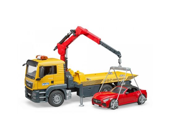 Спецтехника Bruder эвакуатор MAN TGS с родстером (03750), изображение 3 Спецтехника Bruder эвакуатор MAN TGS с родстером (03750), изображение 3