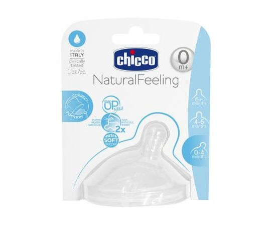 Соска Chicco силиконовая Step Up New 0 мес+ 1 шт (81011.10)