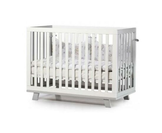 Кроватка Верес Manhattan Бело-серый (без ящика ) (1.1.70.32.17), изображение 2 Кроватка Верес Manhattan Бело-серый (без ящика ) (1.1.70.32.17), изображение 2