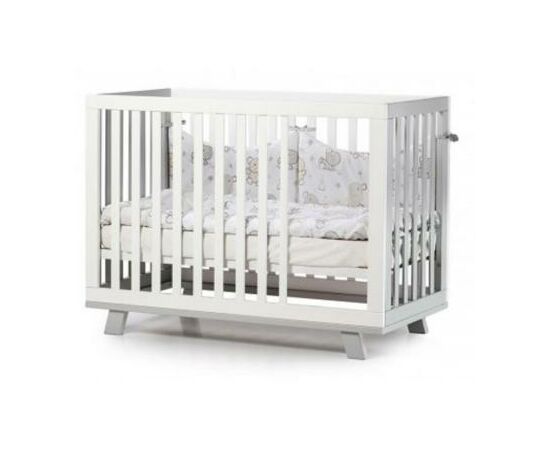 Кроватка Верес Manhattan Бело-серый (без ящика ) (1.1.70.32.17), изображение 4 Кроватка Верес Manhattan Бело-серый (без ящика ) (1.1.70.32.17), изображение 4