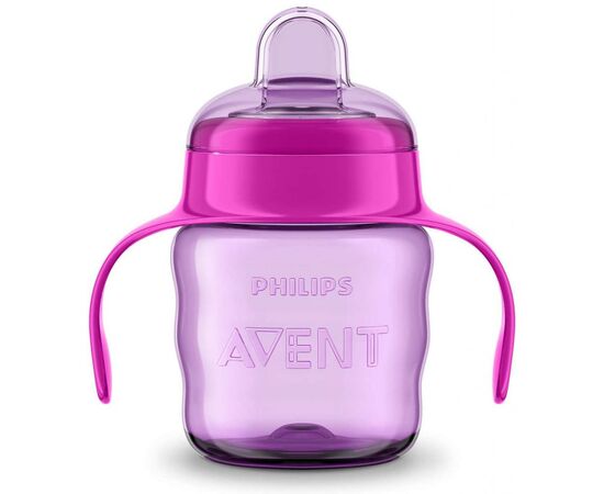Поильник-непроливайка Philips AVENT с мягким носиком 200 мл розовый 6 мес+ (SCF551/03), изображение 2 Поильник-непроливайка Philips AVENT с мягким носиком 200 мл розовый 6 мес+ (SCF551/03), изображение 2