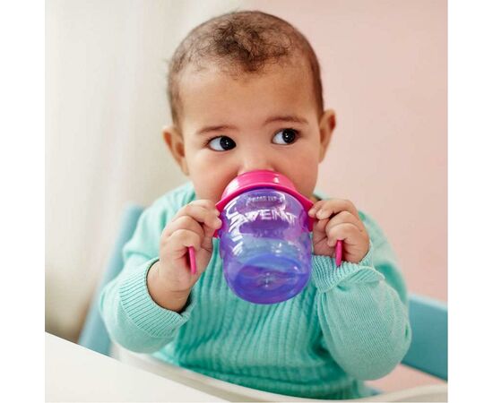 Поильник-непроливайка Philips AVENT с мягким носиком 200 мл розовый 6 мес+ (SCF551/03), изображение 4 Поильник-непроливайка Philips AVENT с мягким носиком 200 мл розовый 6 мес+ (SCF551/03), изображение 4