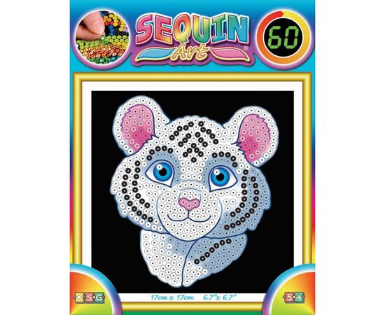 Набор для творчества Sequin Art 60 White Tiger (SA1326)