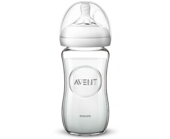 Бутылочка для кормления Philips AVENT Natural 240 мл стеклянная (SCF053/17), изображение 2 Бутылочка для кормления Philips AVENT Natural 240 мл стеклянная (SCF053/17), изображение 2