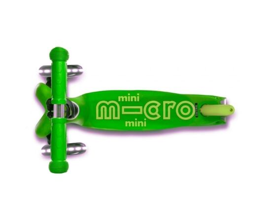 Самокат Micro Mini Deluxe Green LED (MMD051), изображение 2 Самокат Micro Mini Deluxe Green LED (MMD051), изображение 2
