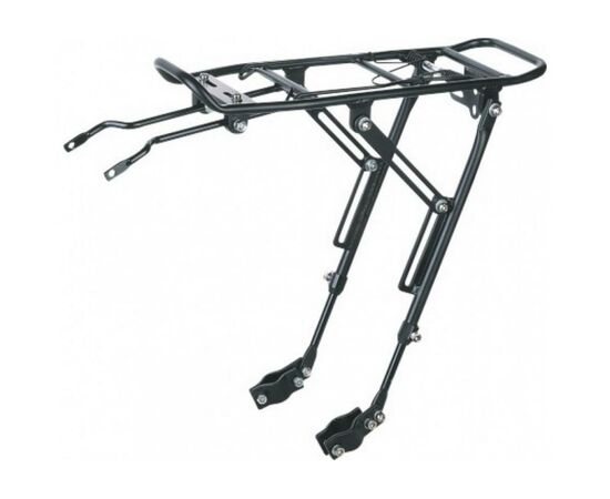 Багажник велосипедний Velotrade KAIWEI KW-667-01 Al на верхние перья черный (CAR-024)
