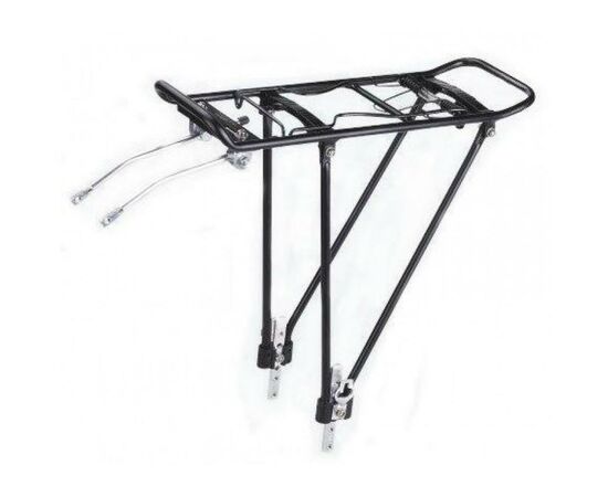 Багажник велосипедний Velotrade KAIWEI KW-637-08-01 26-29" Al регулируемое крепление черный (CAR-026)