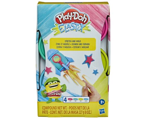 Набор для творчества Hasbro Play-Doh Elastix 4 цвета (E6967_E9864 / 5010993728046)
