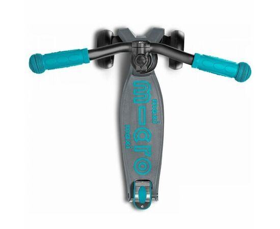 Самокат Micro Maxi Deluxe PRO Grey/Aqua (MMD088), изображение 3 Самокат Micro Maxi Deluxe PRO Grey/Aqua (MMD088), изображение 3
