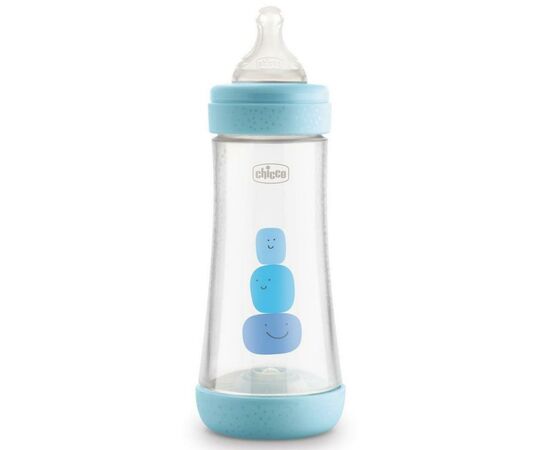 Пляшечка для годування Chicco пластикова Perfect 5 із силіконовою соскою 4+ міс. 300 мл Бл (20235.20.40)