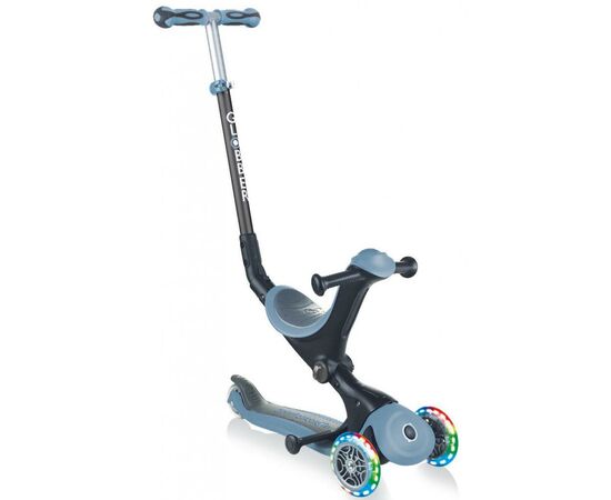 Самокат Globber Go Up Deluxe Lights Led 5 в 1 блакитний (646-200)