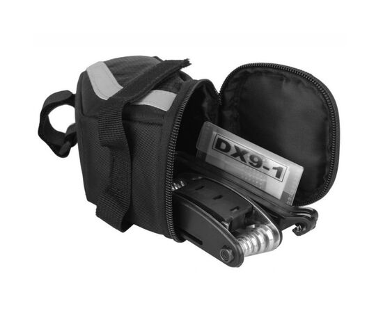 Сумка підсідельна Bravvos BC-BG166 14x13x9 cm Black (BIB-052), зображення 2 Сумка підсідельна Bravvos BC-BG166 14x13x9 cm Black (BIB-052), зображення 2