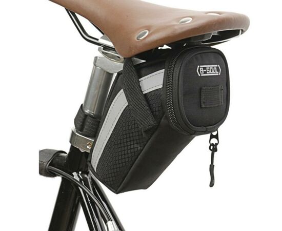 Сумка підсідельна Bravvos BC-BG166 14x13x9 cm Black (BIB-052), зображення 3 Сумка підсідельна Bravvos BC-BG166 14x13x9 cm Black (BIB-052), зображення 3