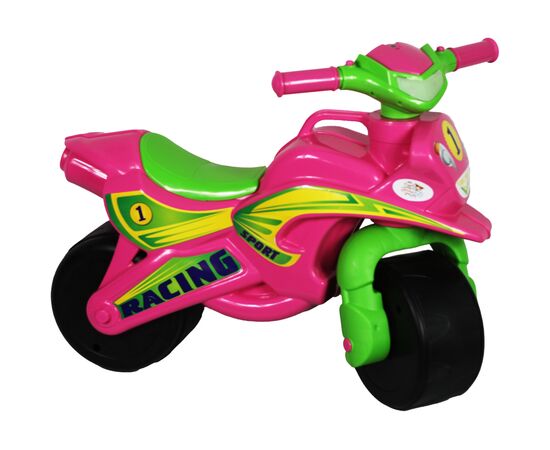 Беговел Active Baby Sport музыкальный розово-зеленый (0139-013М)