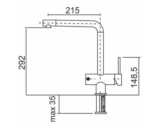 Смеситель Interline Mix new Black, изображение 2 Смеситель Interline Mix new Black, изображение 2