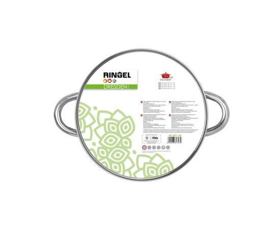 Кастрюля Ringel Dresden с крышкой 13.0 л (RG-2011-30), изображение 4 Кастрюля Ringel Dresden с крышкой 13.0 л (RG-2011-30), изображение 4