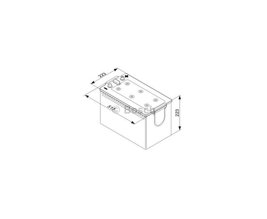 Аккумулятор автомобильный Bosch 180А (0 092 T50 770), изображение 5 Аккумулятор автомобильный Bosch 180А (0 092 T50 770), изображение 5