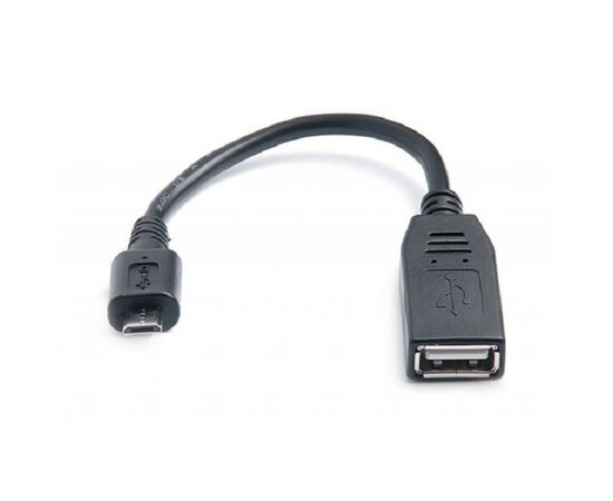 Дата кабель OTG USB 2.0 AF to Micro 5P 0.1m REAL-EL (EL123500014), изображение 2 Дата кабель OTG USB 2.0 AF to Micro 5P 0.1m REAL-EL (EL123500014), изображение 2