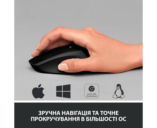 Мышка Logitech M330 Silent plus Black (910-004909), изображение 4 Мышка Logitech M330 Silent plus Black (910-004909), изображение 4