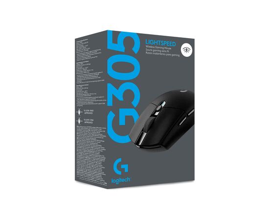 Мишка Logitech G305 Lightspeed Black (910-005282), зображення 10 Мишка Logitech G305 Lightspeed Black (910-005282), зображення 10