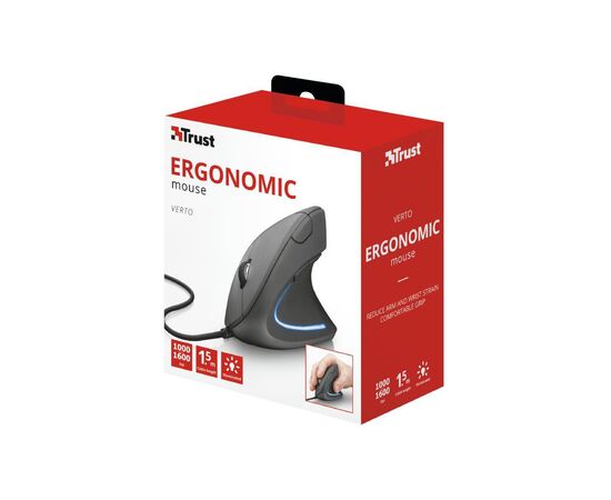 Мышка Trust Verto Ergonomic (22885), изображение 7 Мышка Trust Verto Ergonomic (22885), изображение 7
