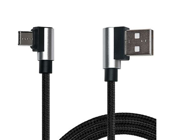 Дата кабель USB 2.0 AM to Type-C 1.0m Premium black REAL-EL (EL123500032), изображение 2 Дата кабель USB 2.0 AM to Type-C 1.0m Premium black REAL-EL (EL123500032), изображение 2