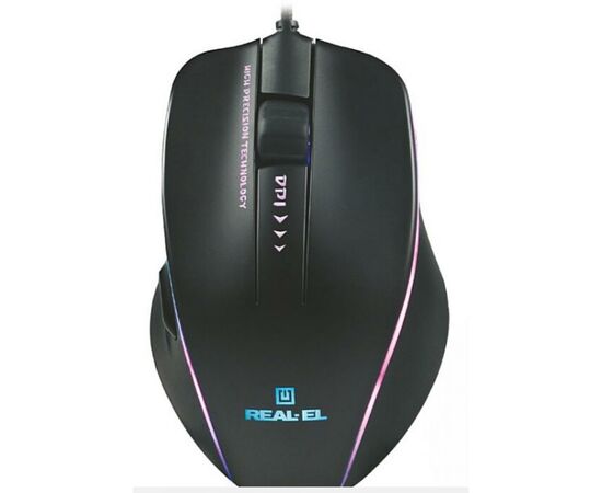 Мишка REAL-EL RM-747 Black, зображення 4 Мишка REAL-EL RM-747 Black, зображення 4