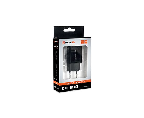Зарядное устройство REAL-EL CH-210 black (EL123160014), изображение 7 Зарядное устройство REAL-EL CH-210 black (EL123160014), изображение 7