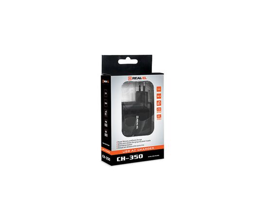 Зарядное устройство REAL-EL CH-350 black (EL123160017), изображение 8 Зарядное устройство REAL-EL CH-350 black (EL123160017), изображение 8