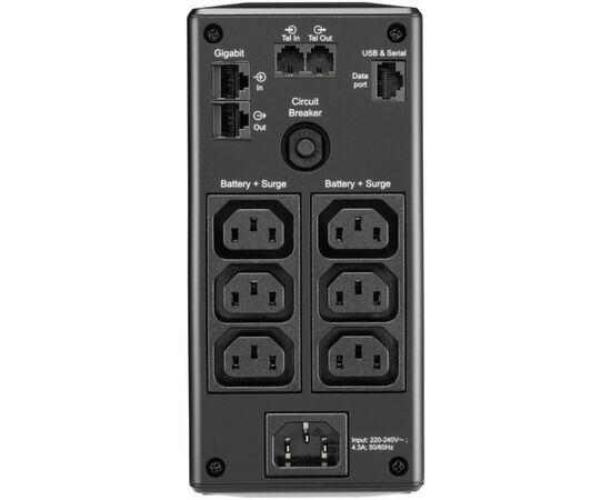 Источник бесперебойного питания APC Back-UPS Pro BR 900VA, LCD (BR900MI), изображение 4 Источник бесперебойного питания APC Back-UPS Pro BR 900VA, LCD (BR900MI), изображение 4