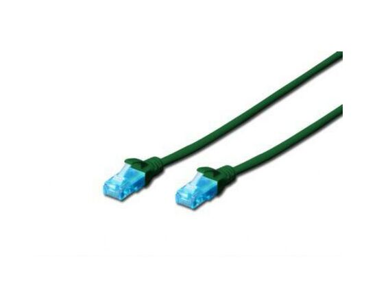 Патч-корд 5м, UTP, cat.5e, AWG 26/7, CCA, PVC, green Digitus (DK-1512-050/G)