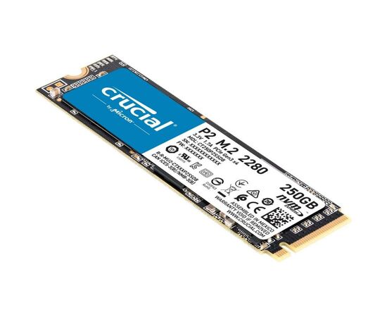 Накопитель SSD M.2 2280 250GB Micron (CT250P2SSD8), изображение 2 Накопитель SSD M.2 2280 250GB Micron (CT250P2SSD8), изображение 2