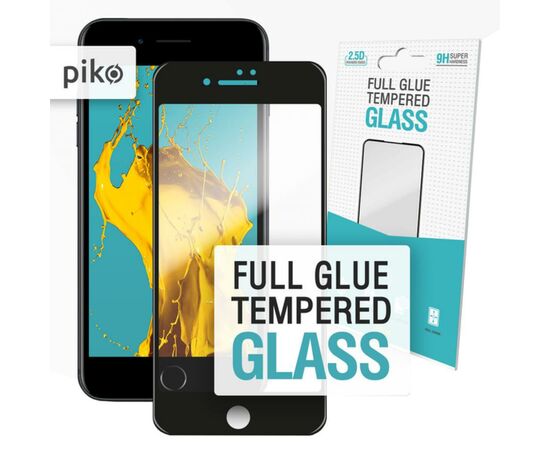 Пленка защитная Piko Full Glue iPhone SE 2020 black (1283126501418)