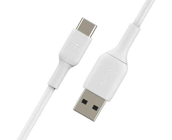 Дата кабель USB 2.0 AM to Type-C 2.0m PVC white Belkin (CAB001BT2MWH), изображение 3 Дата кабель USB 2.0 AM to Type-C 2.0m PVC white Belkin (CAB001BT2MWH), изображение 3