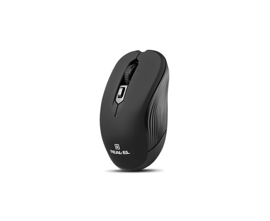 Мышка REAL-EL RM-330 Wireless Black, изображение 6 Мышка REAL-EL RM-330 Wireless Black, изображение 6