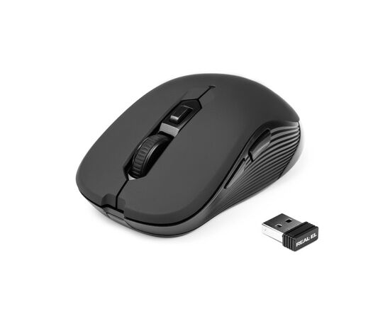 Мышка REAL-EL RM-330 Wireless Black