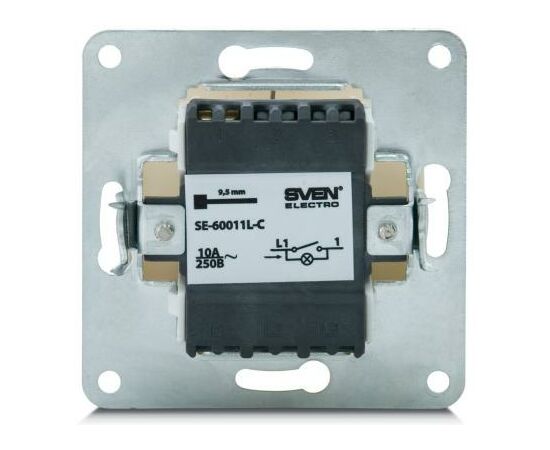 Выключатель Sven SE-60011L-C cream (7100034), изображение 4 Выключатель Sven SE-60011L-C cream (7100034), изображение 4