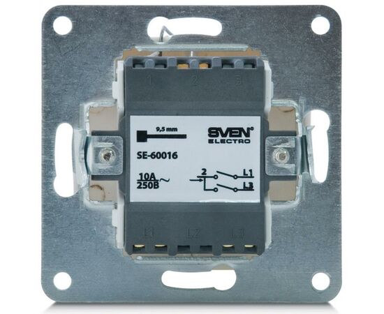 Выключатель Sven SE-60016-C cream (7100040), изображение 2 Выключатель Sven SE-60016-C cream (7100040), изображение 2