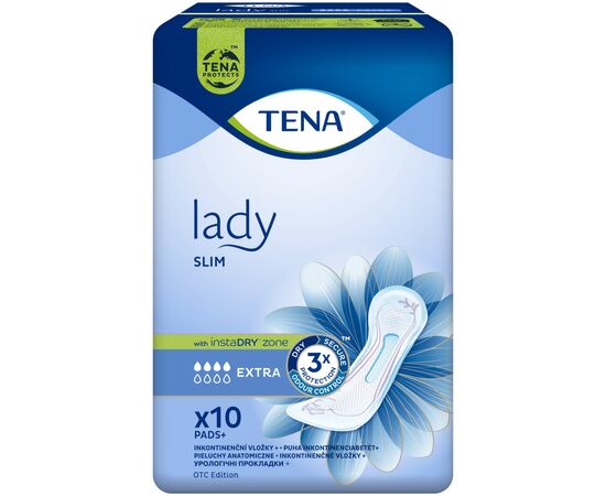 Урологические прокладки Tena Lady Slim Extra 10 шт. (7322540310320/7322541451404), изображение 2