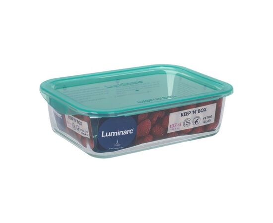 Пищевой контейнер Luminarc Keep'n Box Lagoon прямоуг. 1970 мл (P5516), изображение 3 Пищевой контейнер Luminarc Keep'n Box Lagoon прямоуг. 1970 мл (P5516), изображение 3