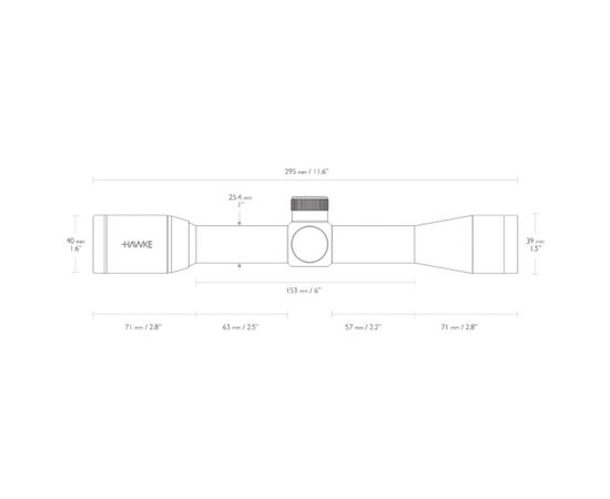 Прицел Hawke Vantage 4x32 (Mil Dot) (14101), изображение 4 Прицел Hawke Vantage 4x32 (Mil Dot) (14101), изображение 4