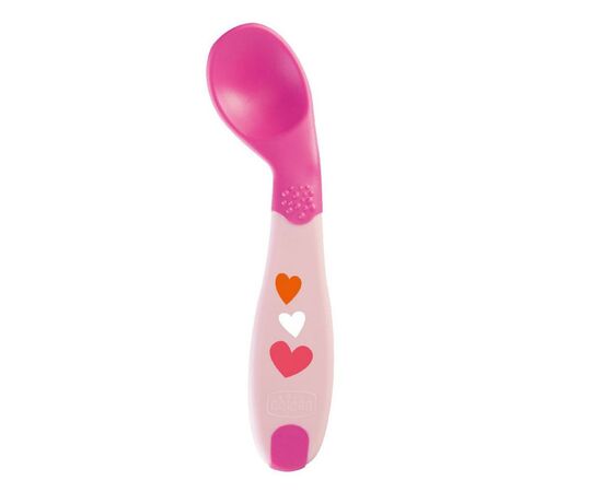 Набор детской посуды Chicco Ложка First Spoon 8 м+ (розовая) (16100.10)
