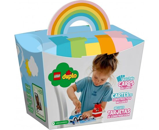 Конструктор LEGO DUPLO My First Пожарный вертолет и полицейская машина (10957), изображение 4 Конструктор LEGO DUPLO My First Пожарный вертолет и полицейская машина (10957), изображение 4
