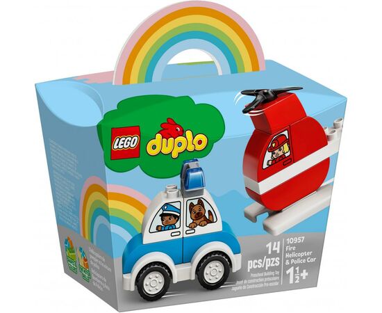 Конструктор LEGO DUPLO My First Пожарный вертолет и полицейская машина (10957)