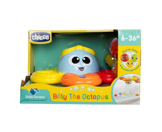 Игрушка для ванной Chicco Осьминог Билли (10037.00), изображение 3 Игрушка для ванной Chicco Осьминог Билли (10037.00), изображение 3