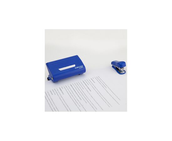 Дырокол Delta by Axent до 10 листов металлический синий (D3610-02), изображение 5 Дырокол Delta by Axent до 10 листов металлический синий (D3610-02), изображение 5
