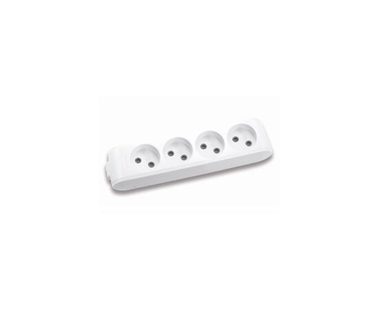 Колодка для подовжувача Panasonic X-tendia 4 гнізда grey (WLTB02402GR-UA)