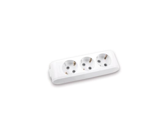 Колодка для подовжувача Panasonic X-tendia із заземленням 3 гнізда grey (WLTB04302GR-UA)