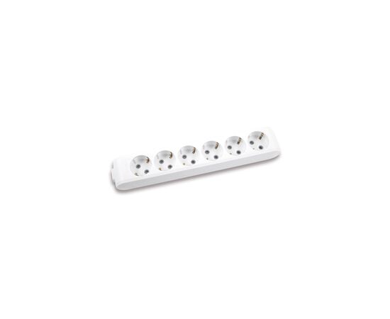 Колодка для удлинителя Panasonic X-tendia із заземленням 6 гнізд (WLTB04602GR-UA)