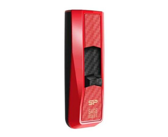 USB флеш накопичувач Silicon Power 64Gb Blaze B50 Red USB 3.0 (SP064GBUF3B50V1R)